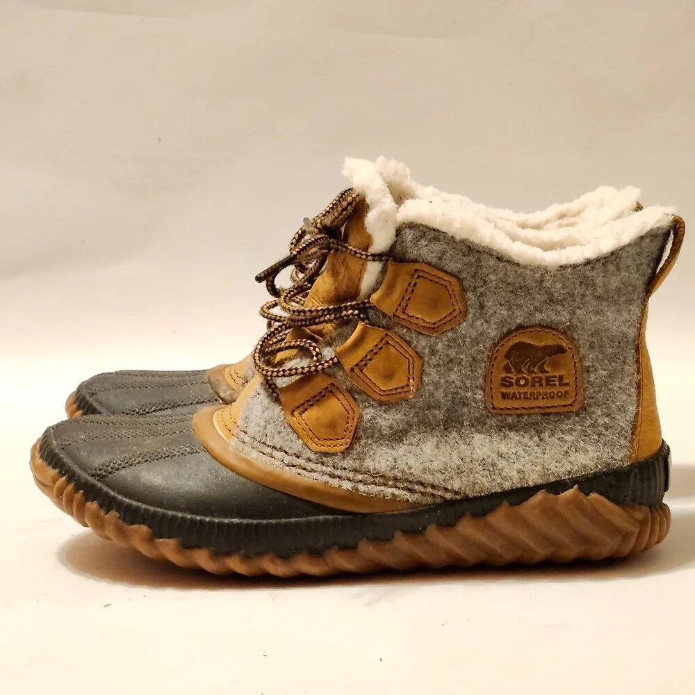 Sorel Out N About Plus Rain Boots in Quarry Women's Size 7 sorel 1834081052 - Picture 2 of 11